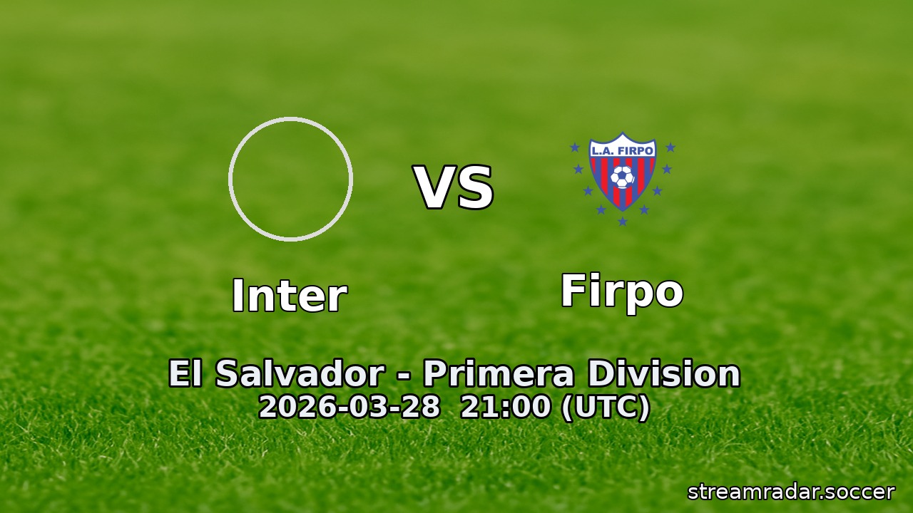 Inter vs Firpo
