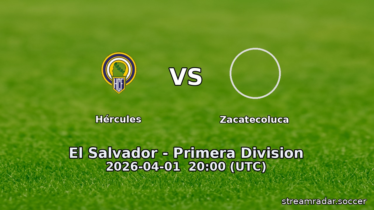 Hércules vs Zacatecoluca