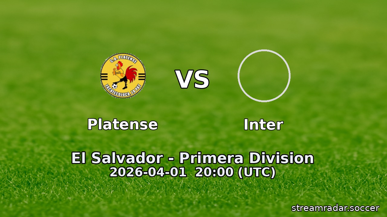 Platense vs Inter