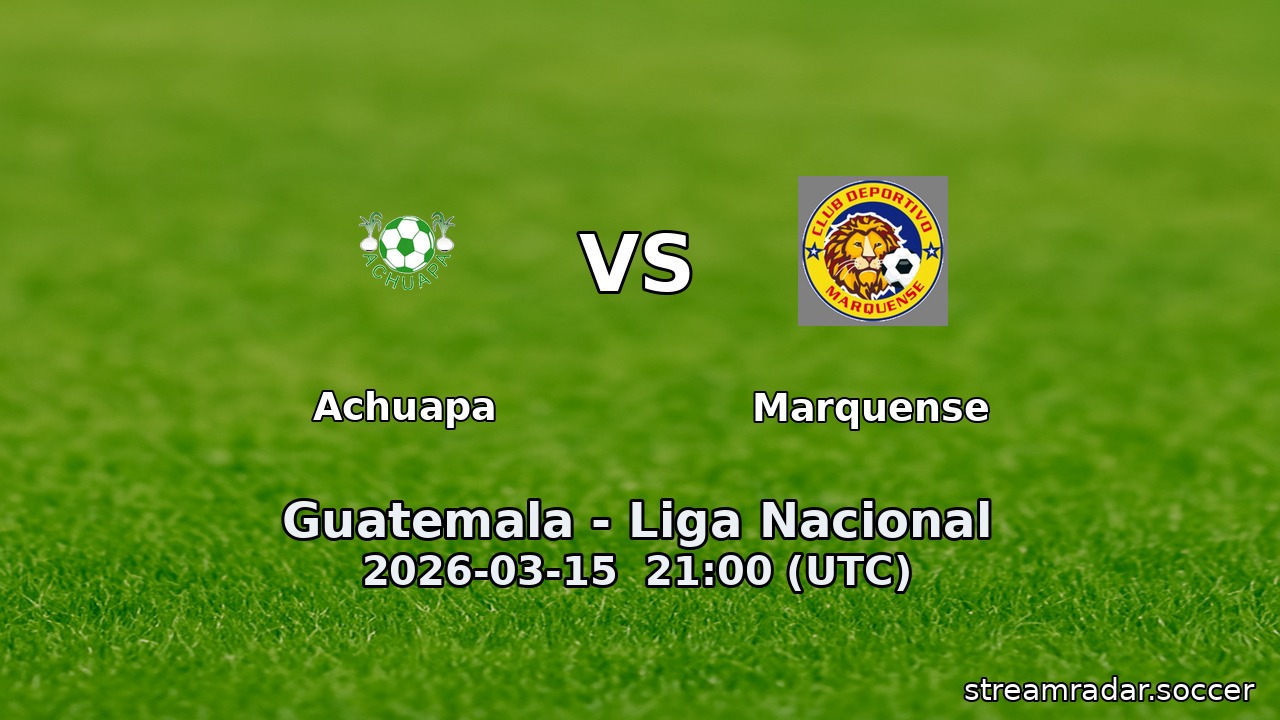 Achuapa vs Marquense