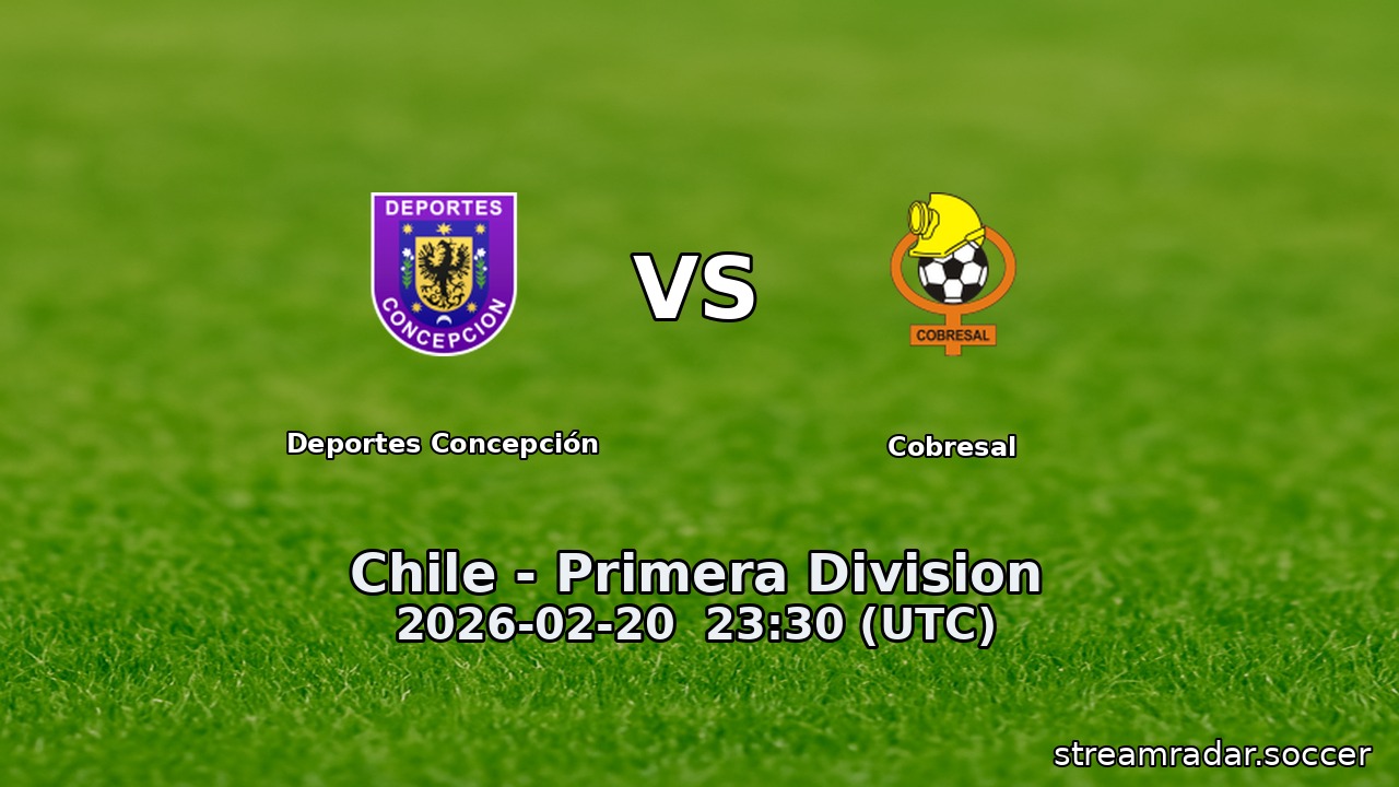 Deportes Concepción vs Cobresal