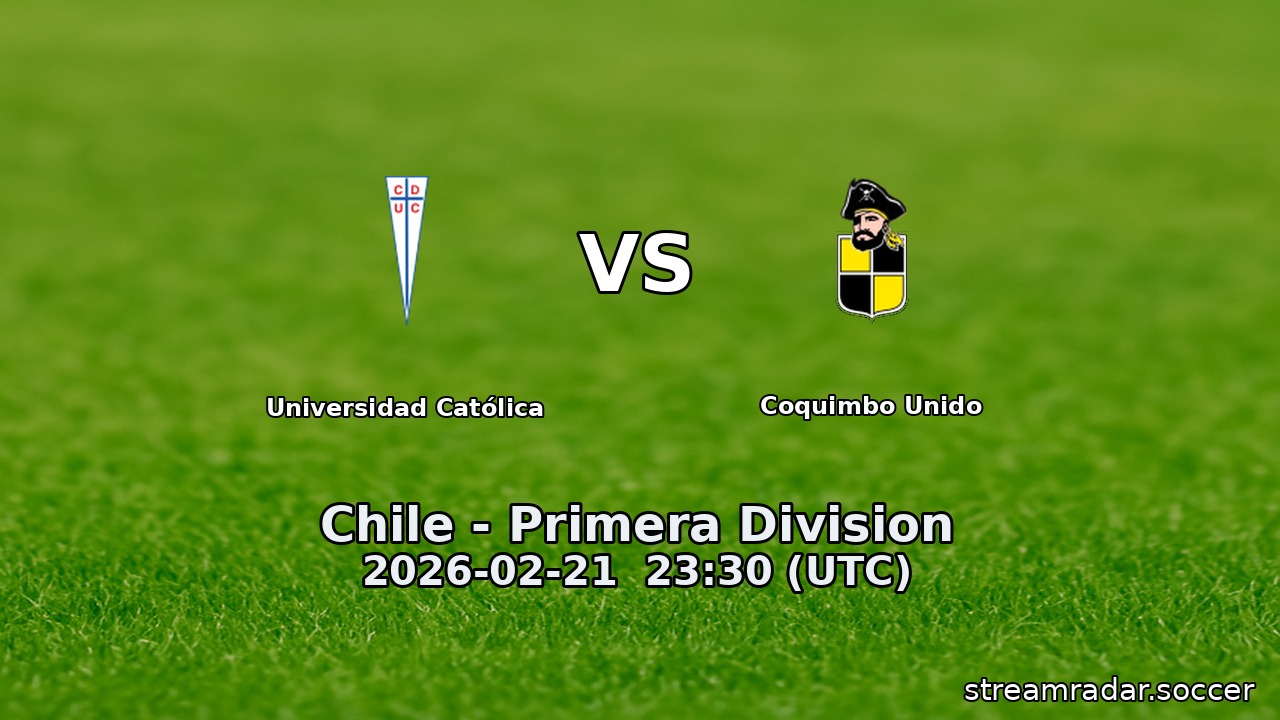 Universidad Católica vs Coquimbo Unido