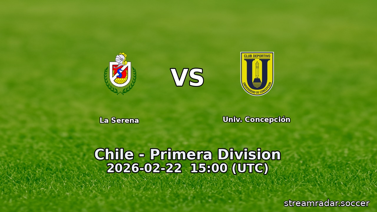 La Serena vs Univ. Concepción