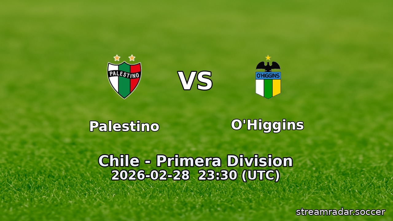 Palestino vs O'Higgins