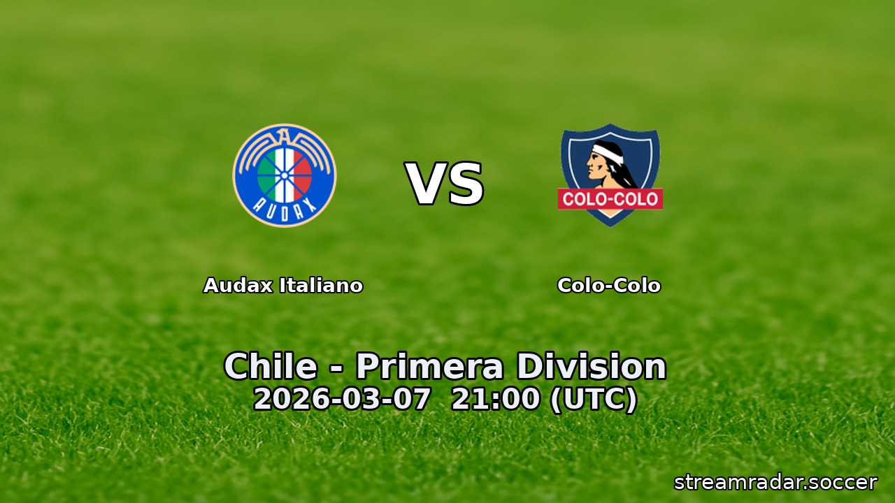 Audax Italiano vs Colo-Colo