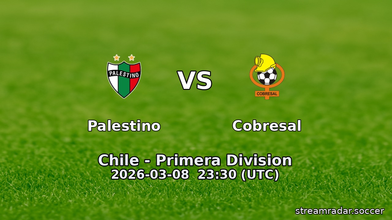 Palestino vs Cobresal