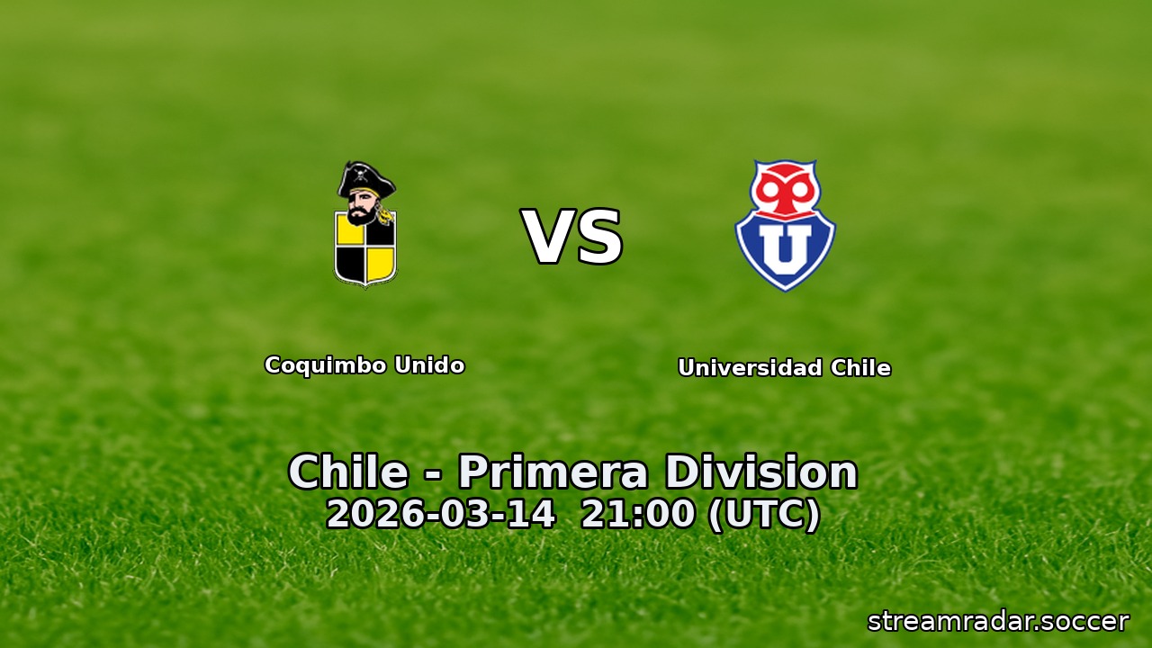 Coquimbo Unido vs Universidad Chile