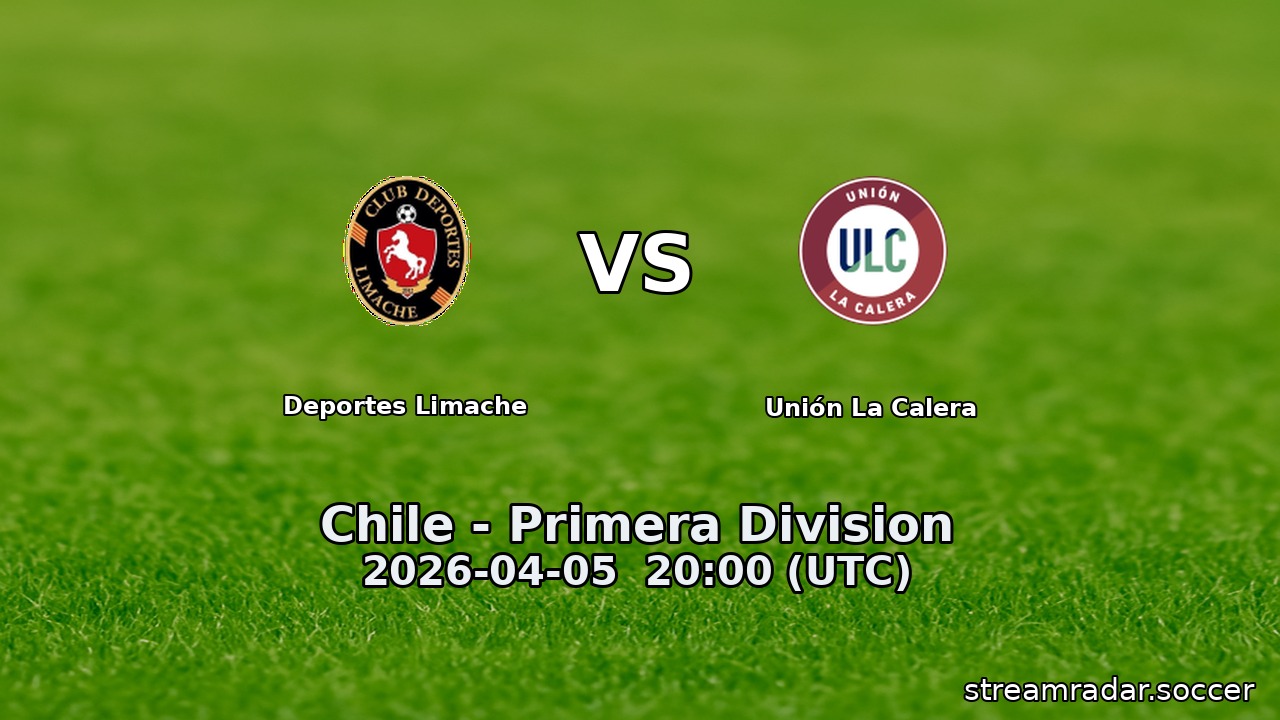 Deportes Limache vs Unión La Calera