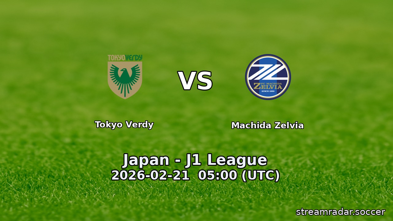 Tokyo Verdy vs Machida Zelvia