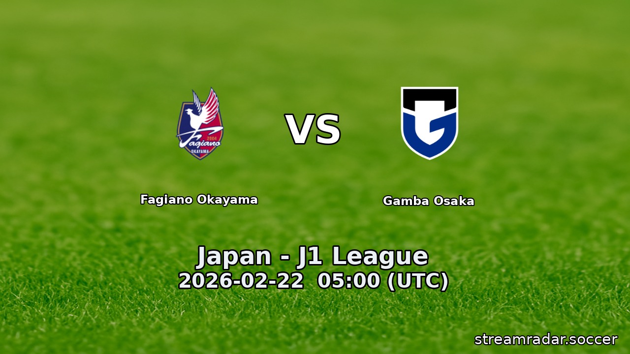 Fagiano Okayama vs Gamba Osaka