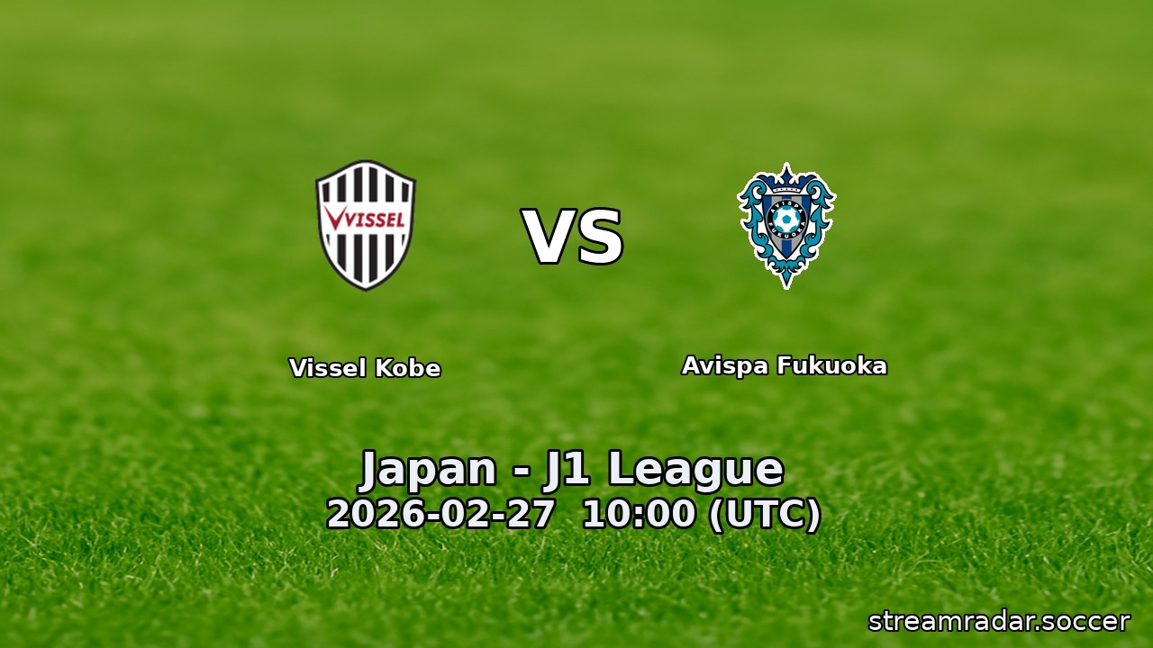 Vissel Kobe vs Avispa Fukuoka