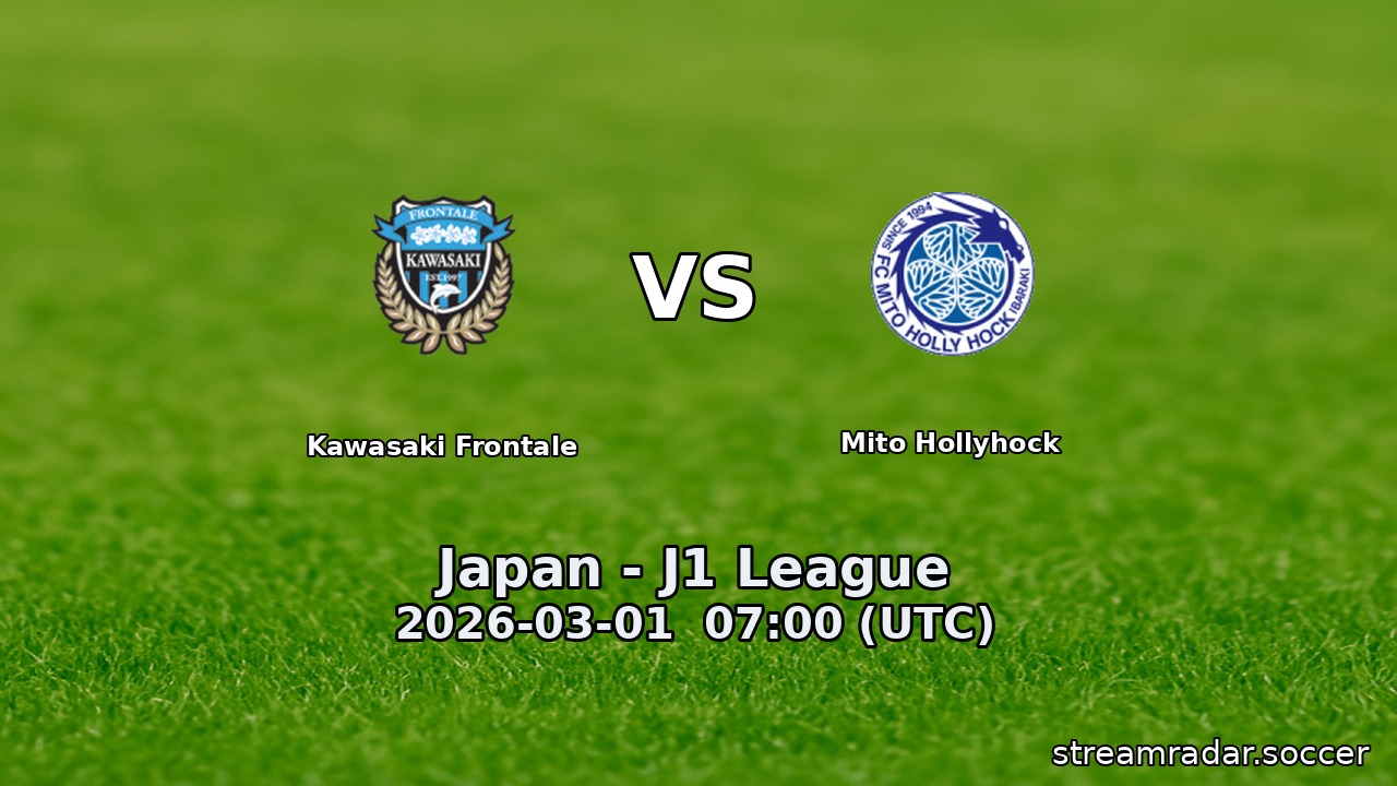 Kawasaki Frontale vs Mito Hollyhock