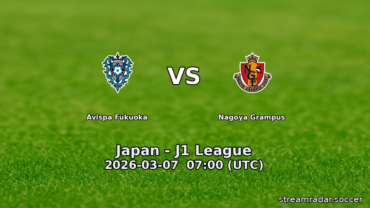 Avispa Fukuoka vs Nagoya Grampus
