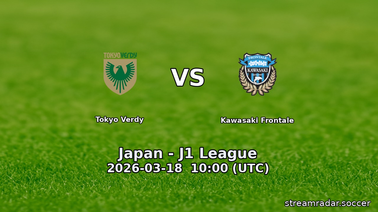 Tokyo Verdy vs Kawasaki Frontale