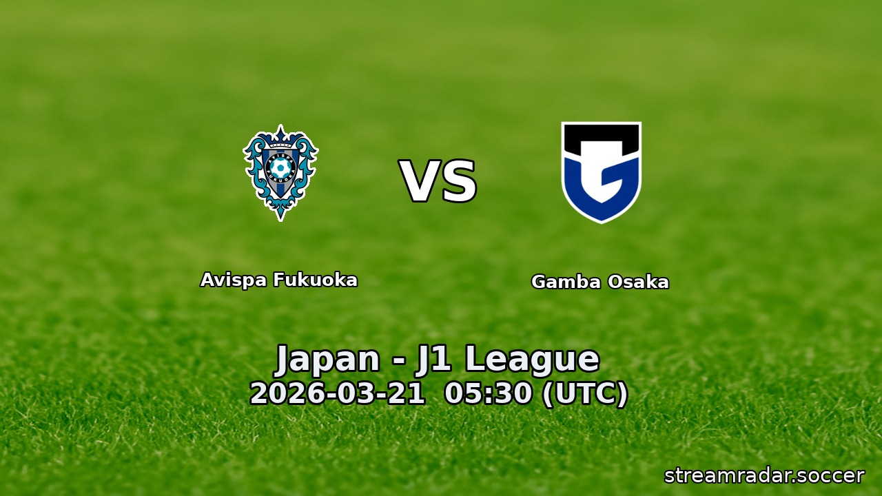 Avispa Fukuoka vs Gamba Osaka