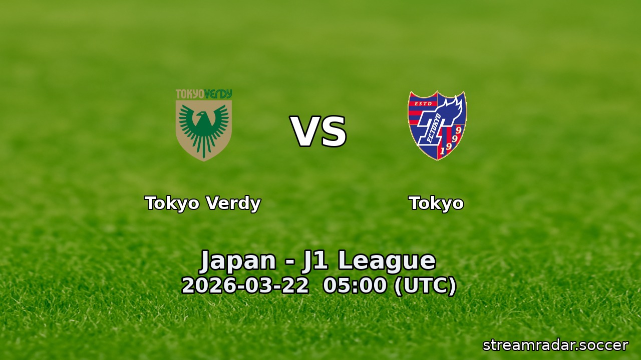 Tokyo Verdy vs Tokyo