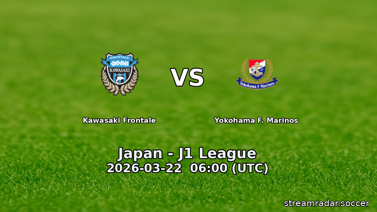 Kawasaki Frontale vs Yokohama F. Marinos