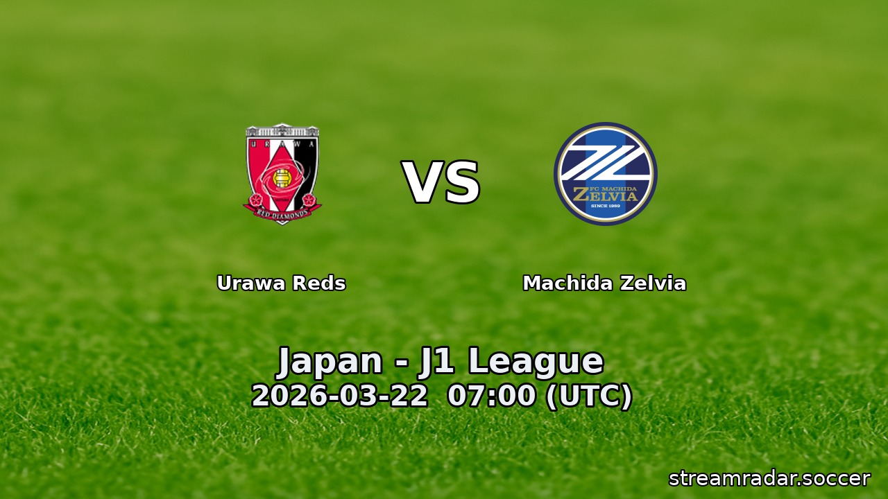 Urawa Reds vs Machida Zelvia
