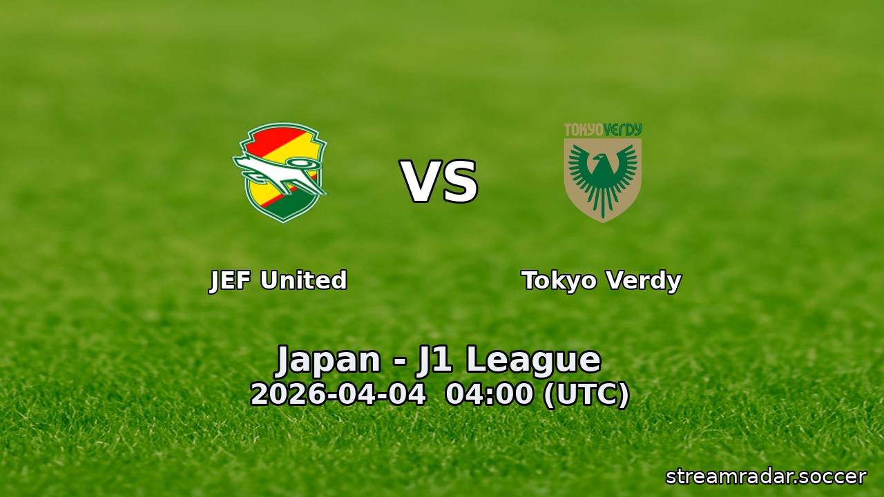 JEF United vs Tokyo Verdy