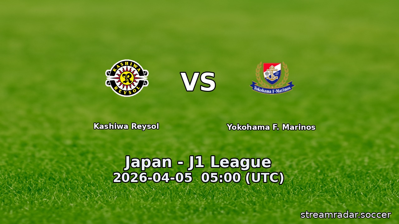 Kashiwa Reysol vs Yokohama F. Marinos