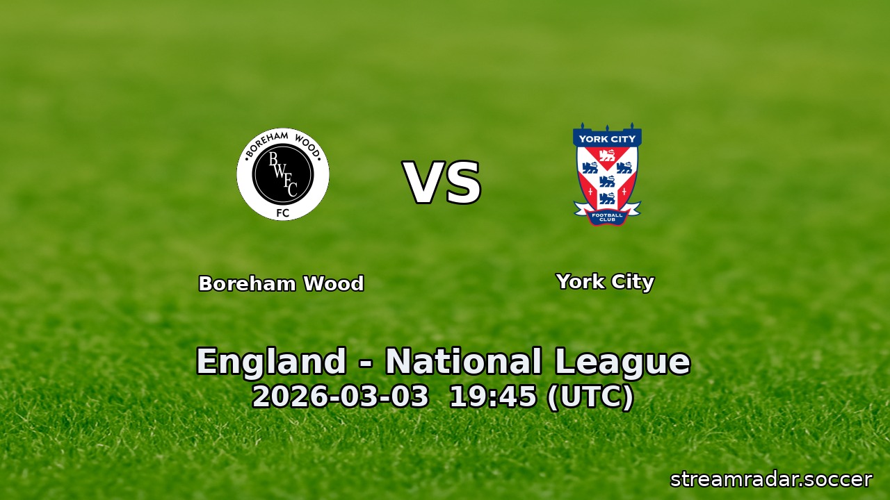 Boreham Wood vs York City