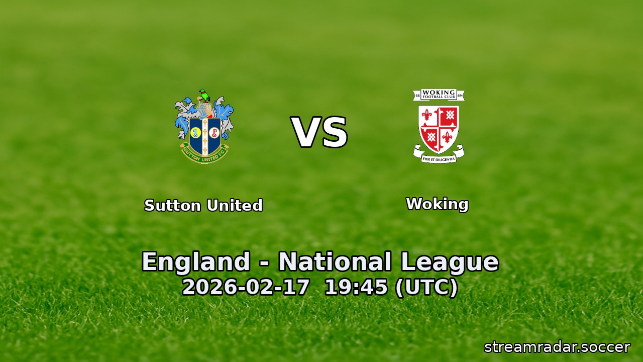 Sutton United vs Woking