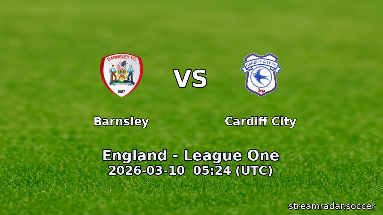 Barnsley vs Cardiff City