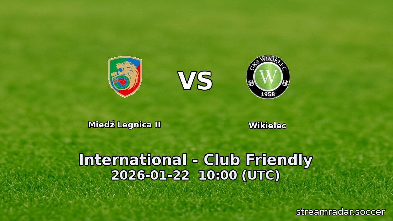 Miedź Legnica II vs Wikielec