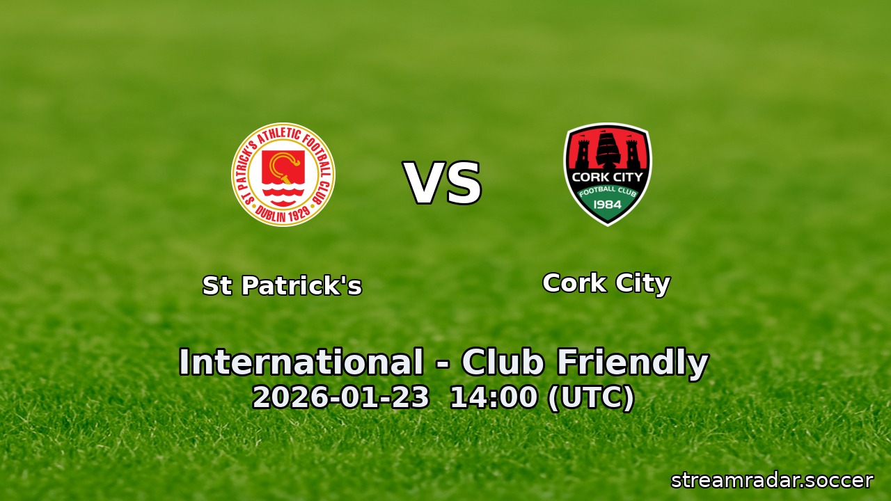 St Patrick's vs Cork City