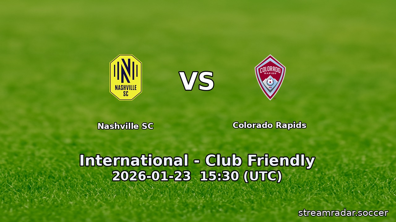 Nashville SC vs Colorado Rapids