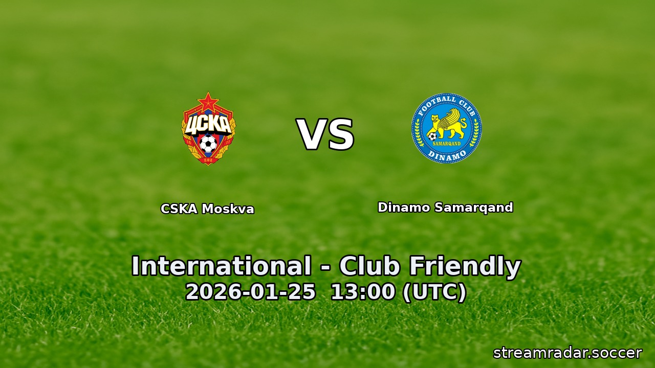 CSKA Moskva vs Dinamo Samarqand