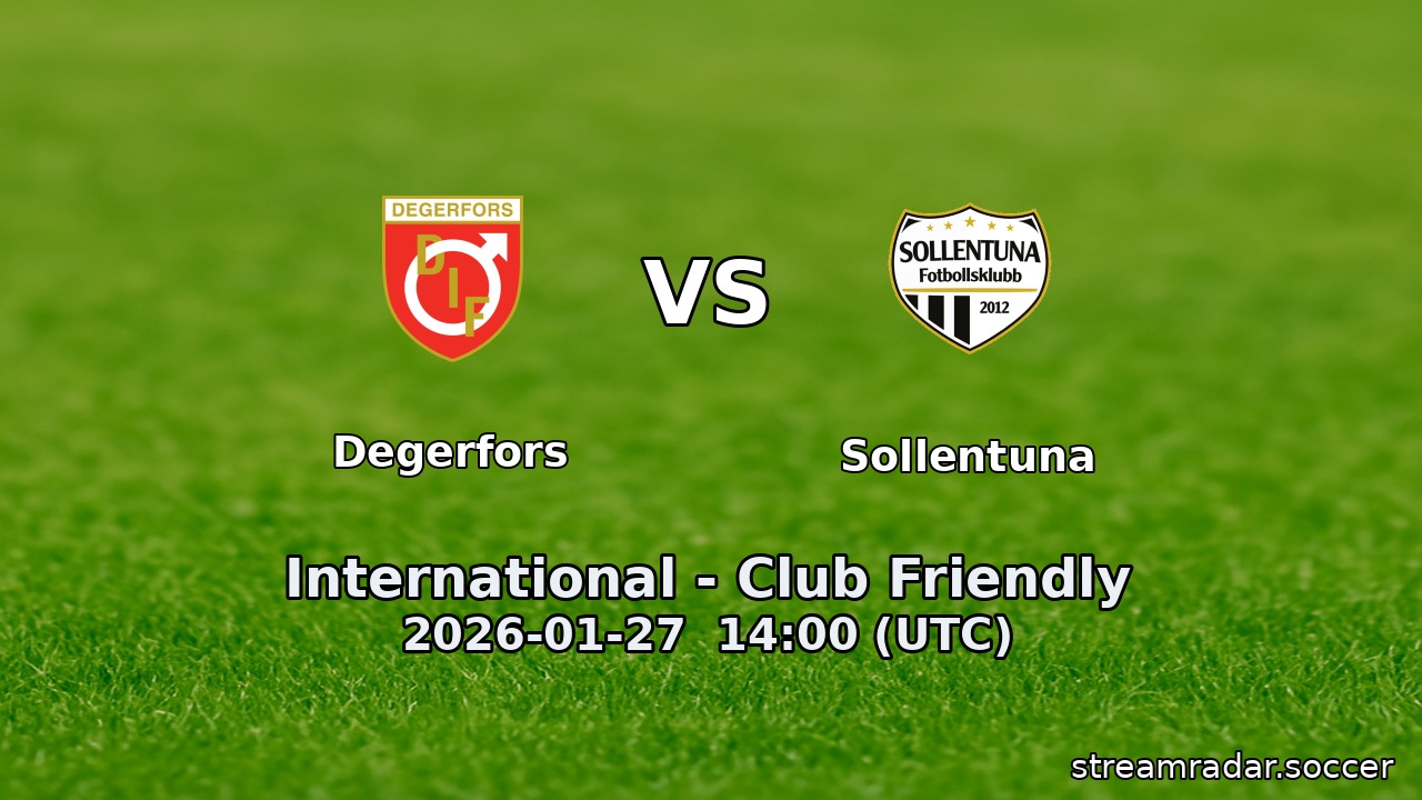 Degerfors vs Sollentuna