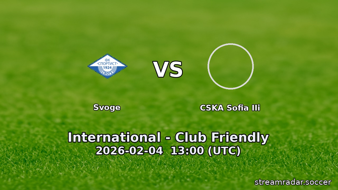 Svoge vs CSKA Sofia IIi