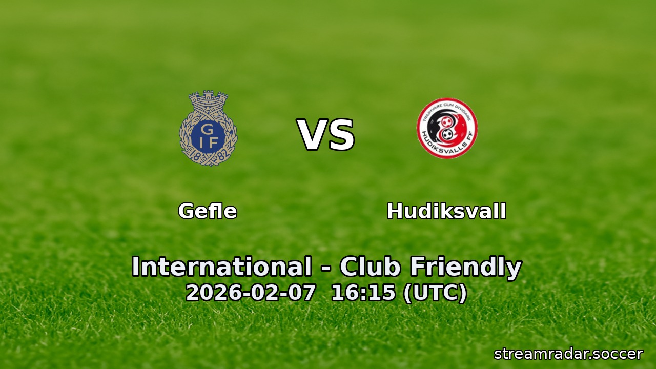 Gefle vs Hudiksvall
