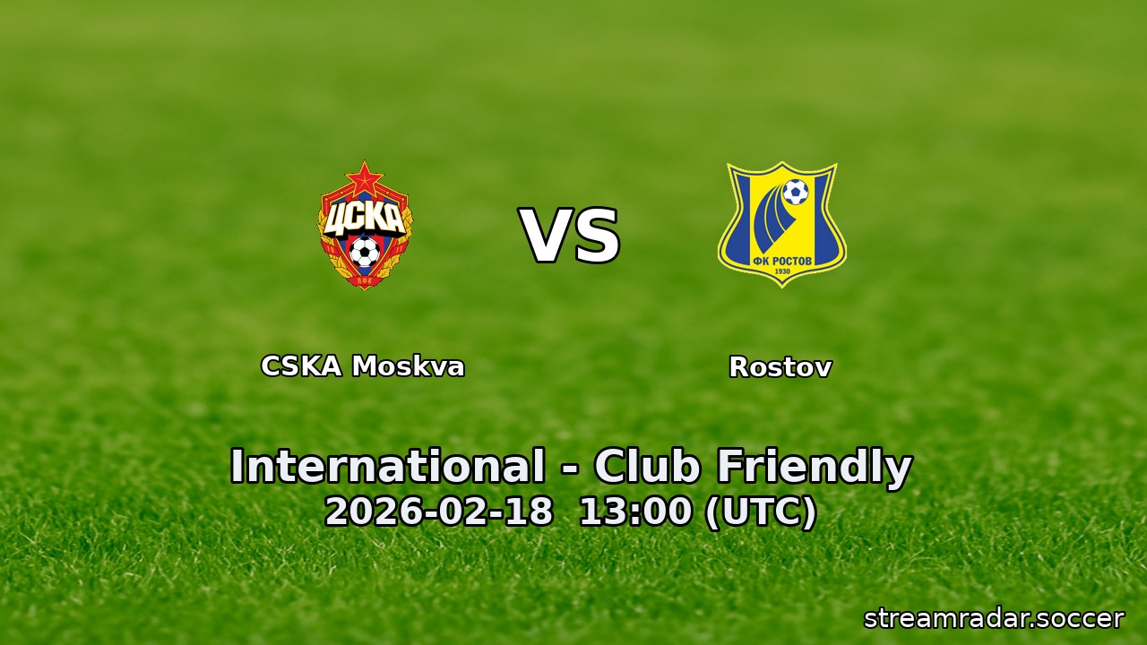 CSKA Moskva vs Rostov