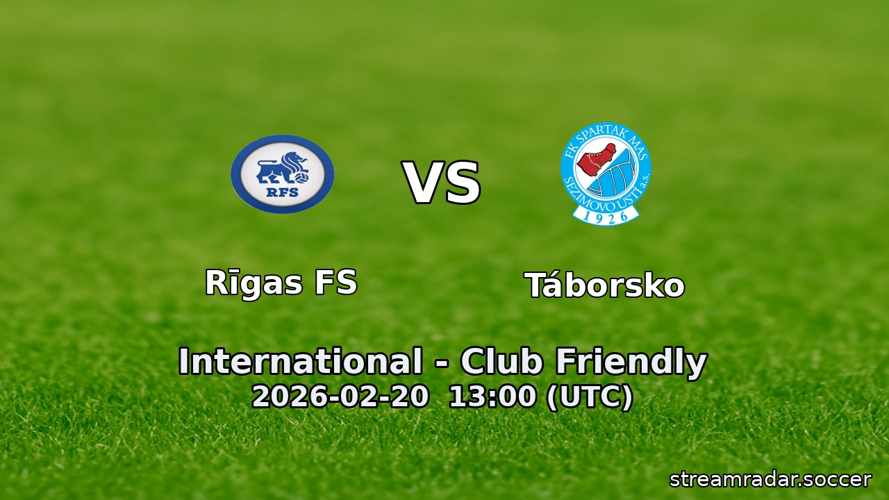 Rīgas FS vs Táborsko