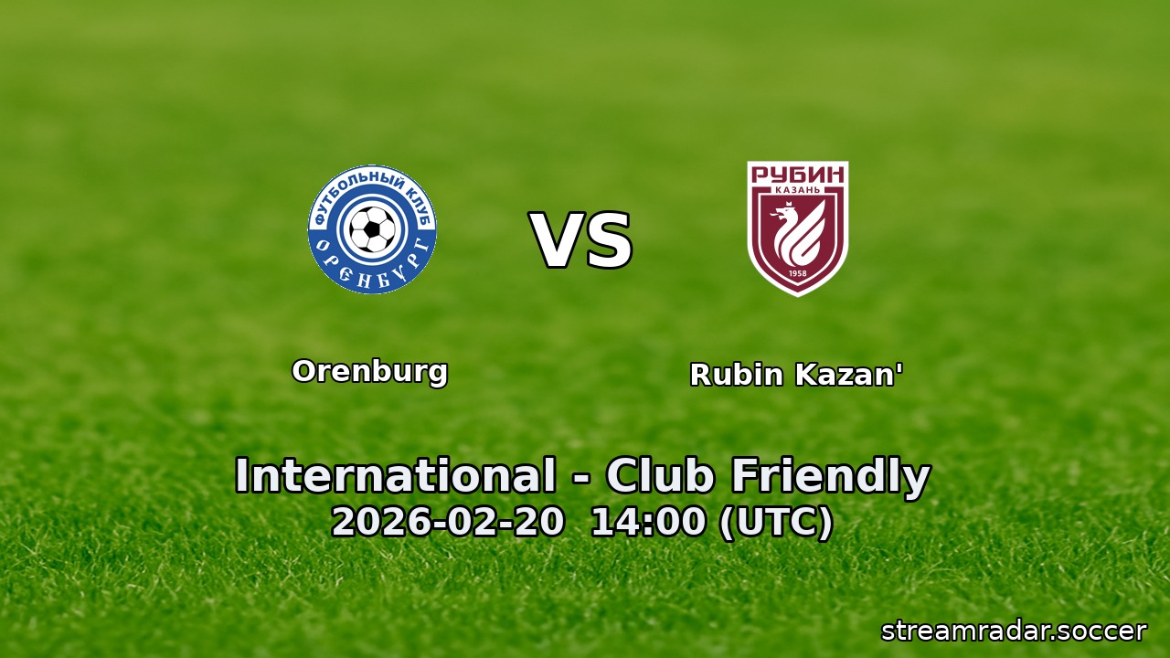 Orenburg vs Rubin Kazan'