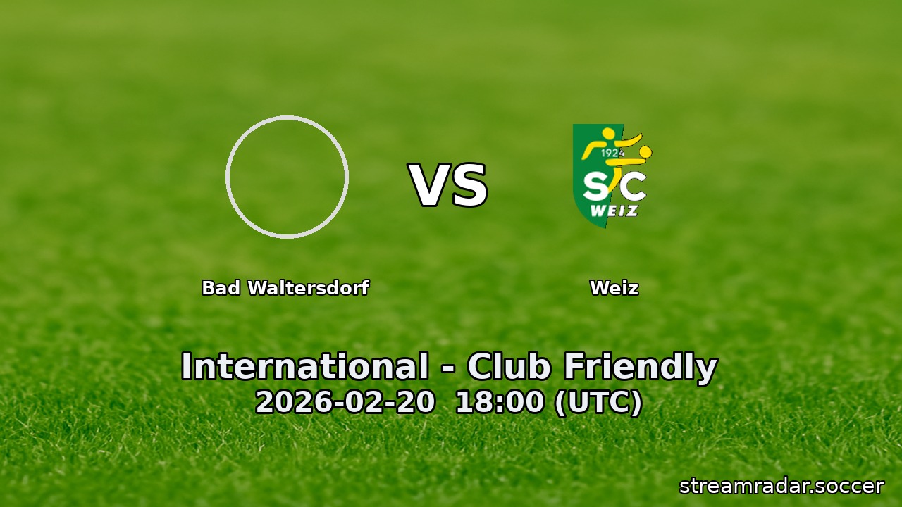 Bad Waltersdorf vs Weiz