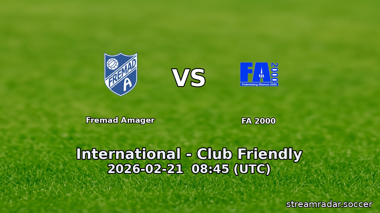 Fremad Amager vs FA 2000
