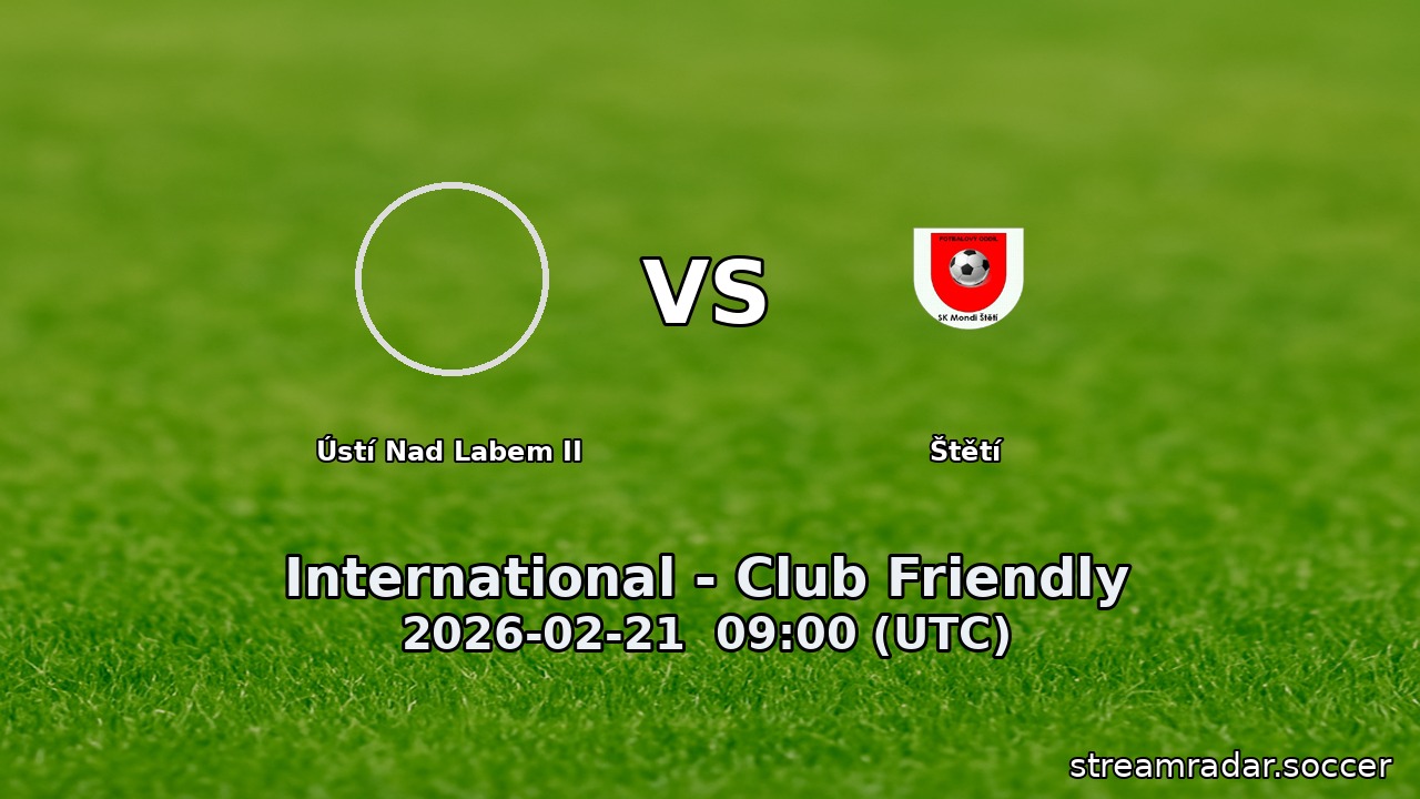 Ústí Nad Labem II vs Štětí