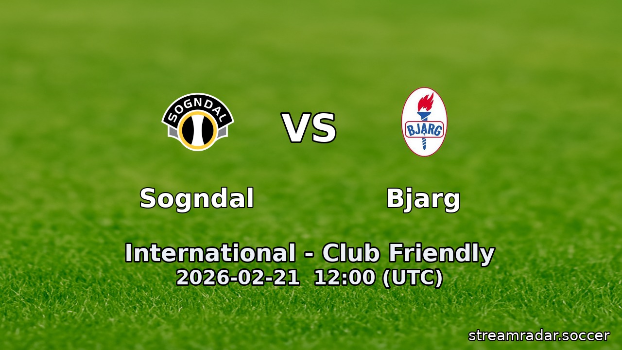 Sogndal vs Bjarg