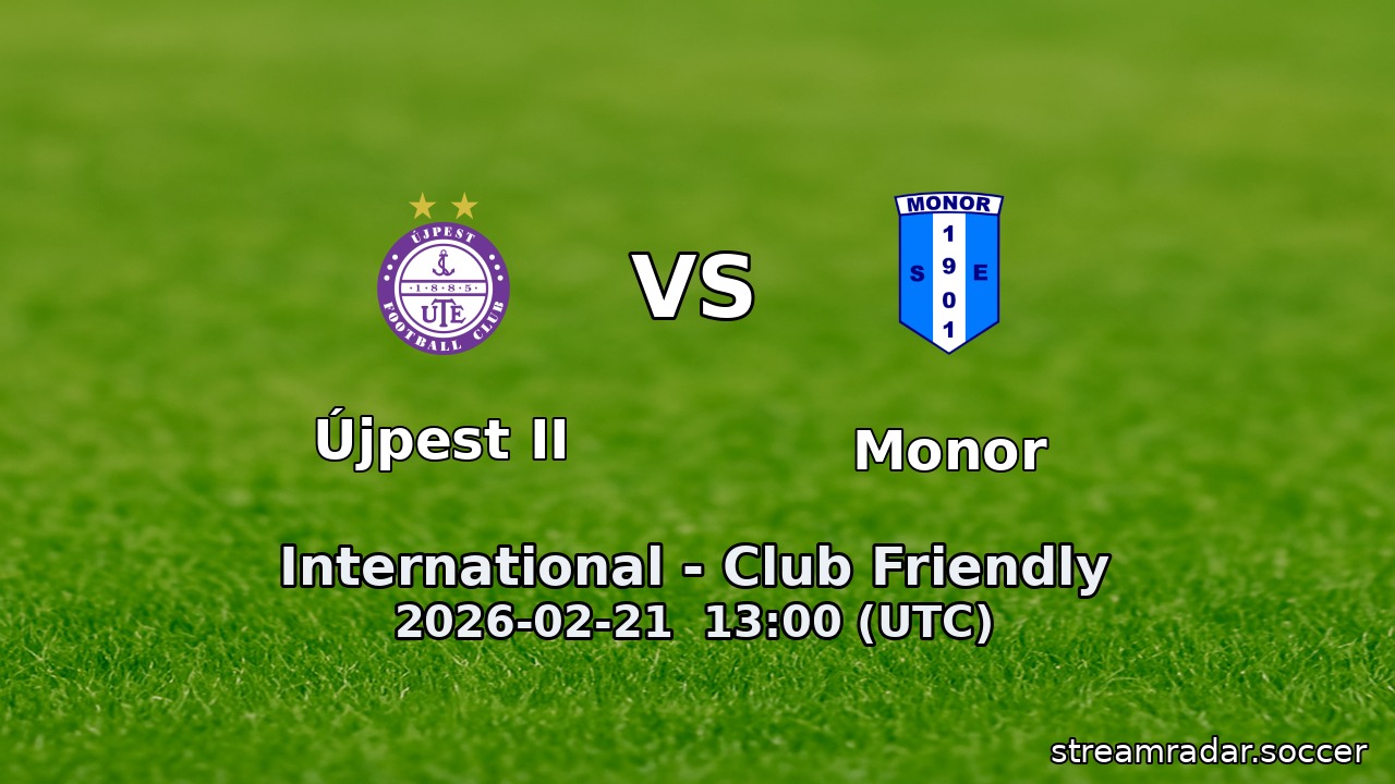 Újpest II vs Monor