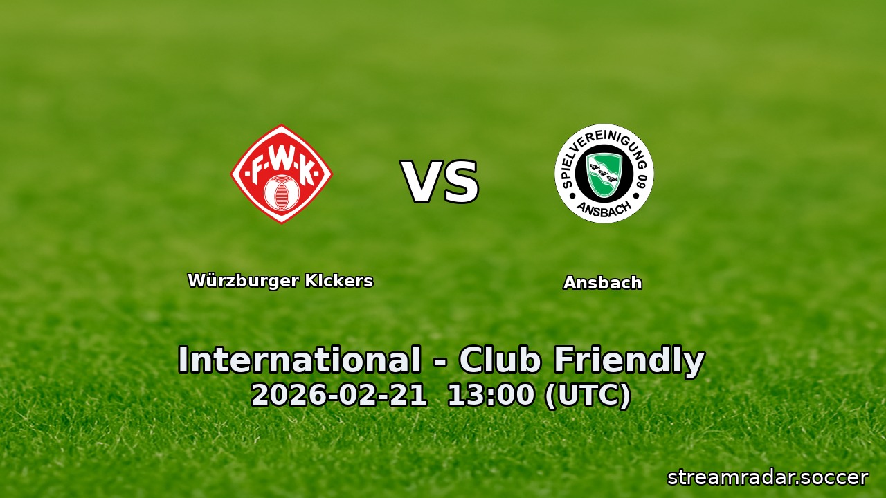 Würzburger Kickers vs Ansbach