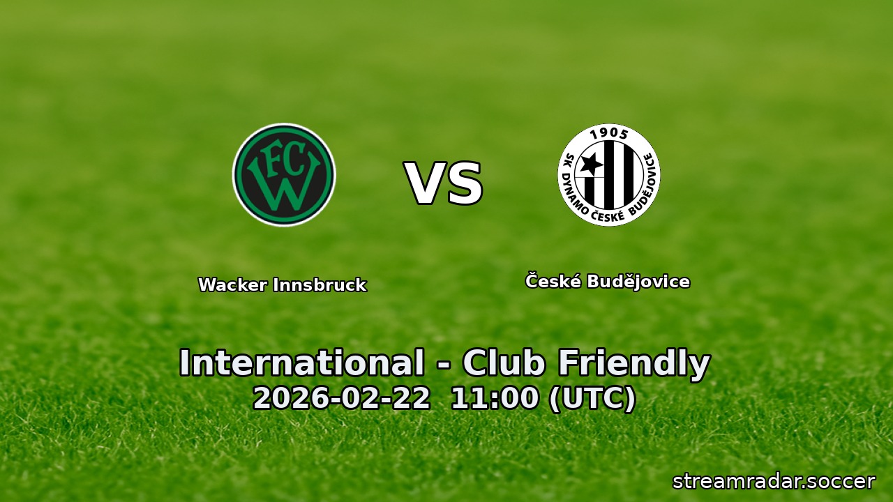 Wacker Innsbruck vs České Budějovice