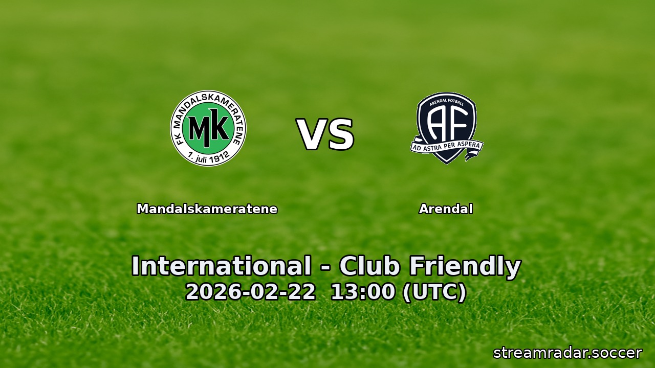 Mandalskameratene vs Arendal