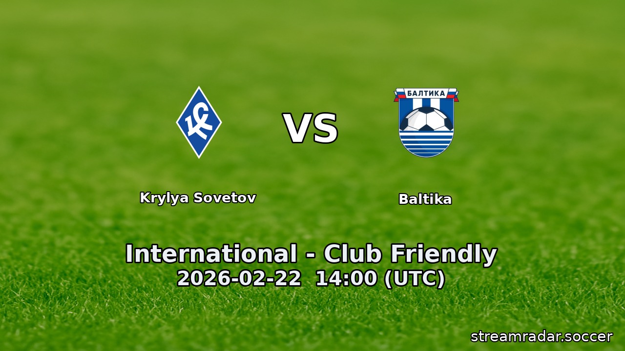 Krylya Sovetov vs Baltika