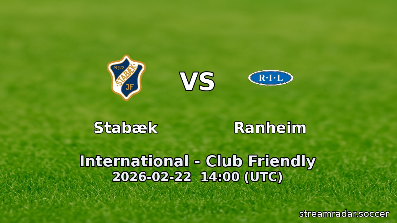 Stabæk vs Ranheim