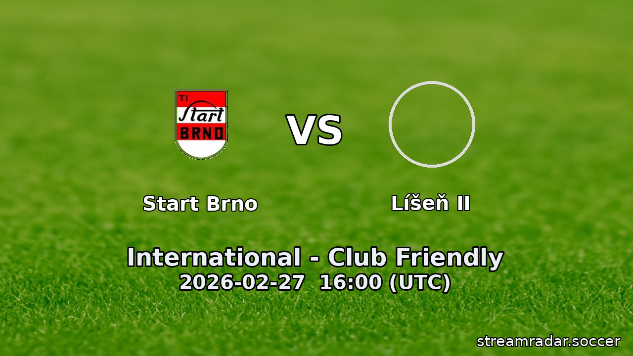 Start Brno vs Líšeň II