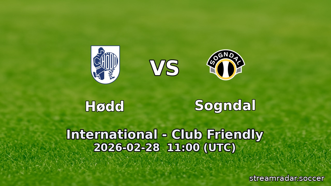 Hødd vs Sogndal