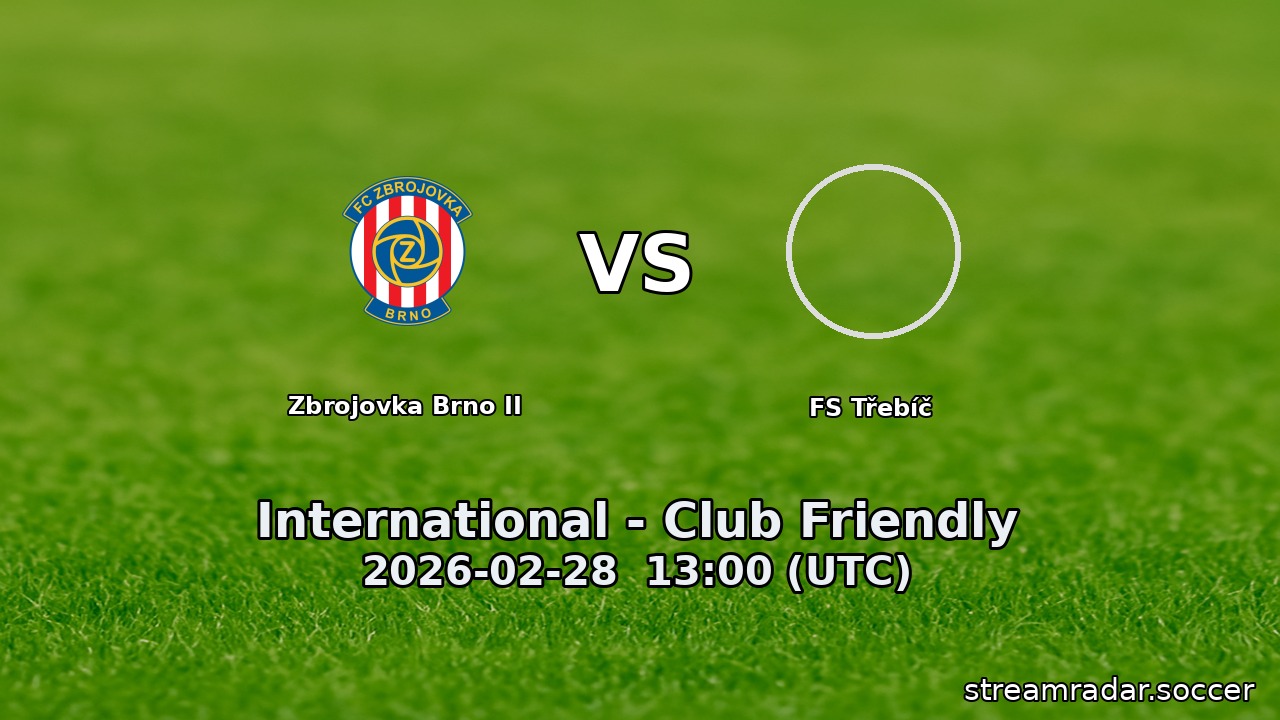 Zbrojovka Brno II vs FS Třebíč